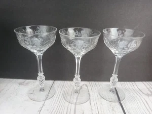 Set Of 3 Rock Sharpe Newgate Liquor Cocktail Glasses Excellent - Picture 1 of 3