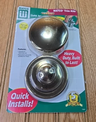 WATCO QuickTrim Push Pull Tapón de Baño e Innovador Kit de Desbordamiento Latón 939290-PB Foto 1 de 3