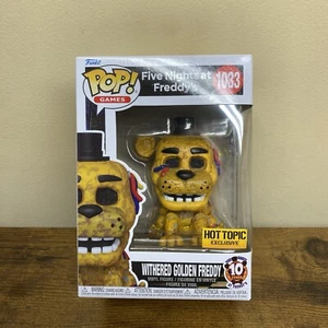 Funko POP! Five Nights at Freddy's - Withered Golden Freddy #1033 HOT TOPIC - Picture 1 of 6