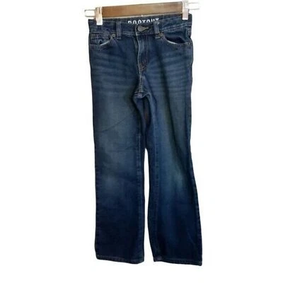 Pantalones de mezclilla Crazy 8 niñas talla 10 ajustados azules lisos corte bootcut Foto 1 de 4