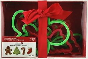 Juego de cortador de galletas Celebrate It Navidad Navidad 10 formas diferentes caja sin abrir - Imagen 1 de 4