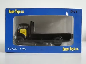 Base Toys D-71 NCB Retail Thornycroft Trident Twin Axle Flatbed Lorry 1:76 Rare - Picture 1 of 10