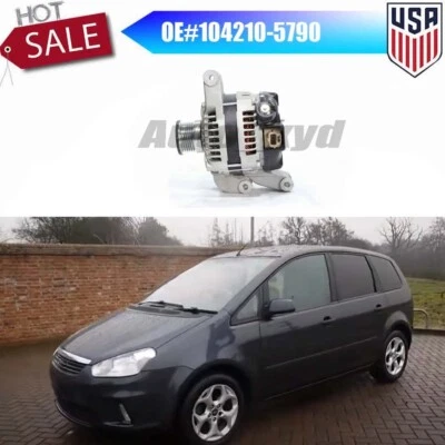 Alternador 104210-5790 para Ford C-Max I 1.8 2.0 MK1 2007-2010 08 09 QQDA QQDB Foto 1 de 2