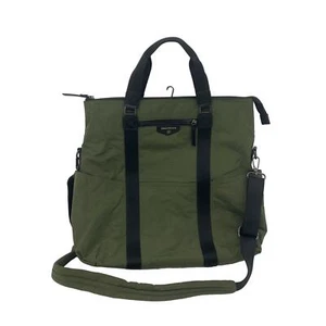 Twelve Little Green/Black Women's Canvas Large Tote Travel Baby Diaper Bag - Picture 1 of 6