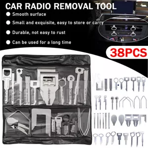 38pcs Car Stereo CD Radio Release Removal Tool Kit Head Audio Tools Unit Key Set - Picture 1 of 12