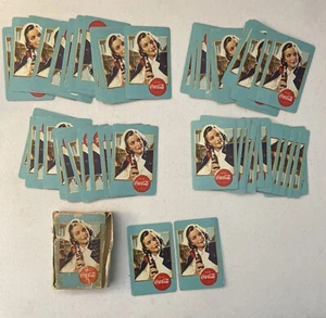 Vtg COCA-COLA ~1943 WW2 Airplane Spotter Deck 51 Playing Cards in Box~ rare! - Picture 1 of 12