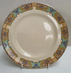 Antique Johnson Bros Victorian Mosaic Salad Plate c1913-22 Made in England 22cm - Picture 1 of 4