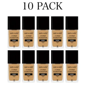 Wet n Wild Photo Focus Liquid Foundation Medium Deep Matte Caramel 1 fl oz 10 PK - Picture 1 of 13