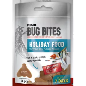 Fluval Bug Bites Holiday Weekend Food 20g 7 Days Aquarium Fish Tank Tropical - Picture 1 of 1