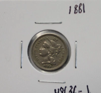 1881 Three Cent Piece - Image 1 of 4