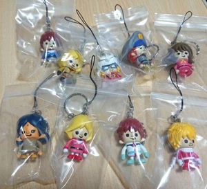 Mobile Suit Gundam Figur Riemen Schlüsselanhänger Lot 9 Set Japan Anime Maskottchen M604 - Bild 1 von 3