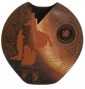 Jr & Diane Aragon Acoma Laguna Pueblo NM Pottery Vase 11" Not Signed Native Amer - Picture 1 of 6