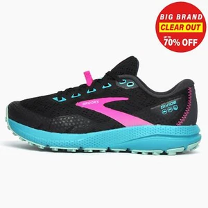Brooks Divide 3 Womens Premium All Terrain Trainers Trail Running Shoes Black - Picture 1 of 5