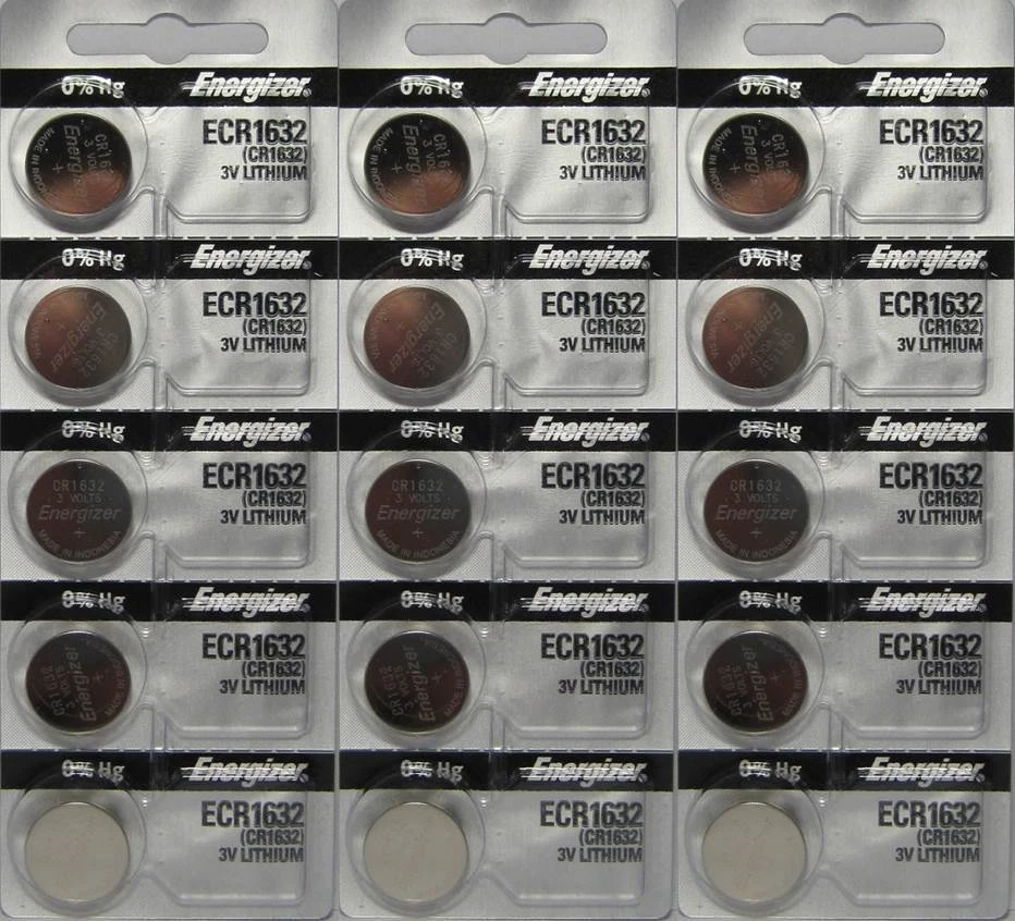 15 ENERGIZER ECR1632 CR1632 1632 DL1632 BR1632 Battery - Image 1 of 1