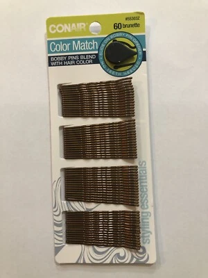 CONAIR STYLING ESSENTIALS BROWN BOBBY PINS 60 CT - Image 1 of 2