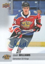 2019-20 Upper Deck CHL Hockey Autograph #8 Josh Williams C AUTO