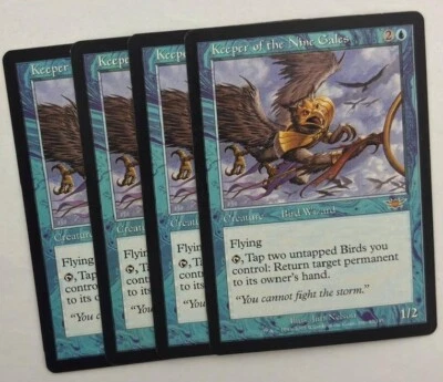 MTG 4X LEGIONS KEEPER OF THE NINE GALES NM MAGIC THE GATHERING RARE CREATURE - Image 1 of 4