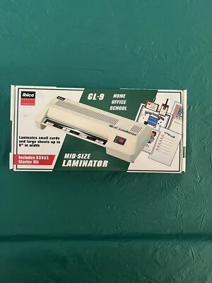 ibico Laminator Model GL-9 Mid Size Up to 9 inch wide Working Home School Office - Image 1 of 4