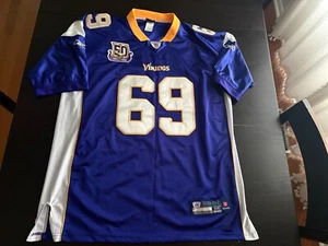 Mens Reebok Minnesota Vikings Jared Allen #69 50th Anniversary Jersey Size 56 - Picture 1 of 9