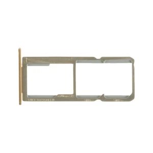 SIM Micro SD Card Tray Dual for Motorola Moto G6 Play Silver Replacement Part - Picture 1 of 2