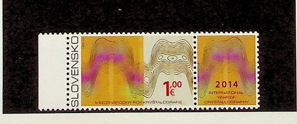 SLOVAKIA Sc 682 NH ISSUE OF 2014 - CRYSTALLOGRAPHY - Image 1 of 1