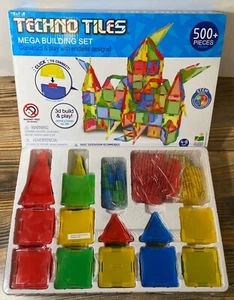 Techno Tiles Mega Set di Costruzioni (500+ pz). Prodotto STEM 4-8 anni scatola aperta - Foto 1 di 4