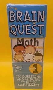 Brain Quest Grade 1 Math, Ages 6-7 - 750 Questions And Answers  - New Sealed  - Picture 1 of 4