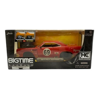 Plymouth Road Runner 1969 1/24 DUB CITY BIGTIME Diecast Car Excellent JAPAN - Image 1 of 4