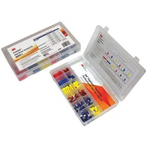 Wire Connector & Terminal Kit, 10 AWG, Polyolefin Insulated, Assorted, Crimp - Picture 1 of 1