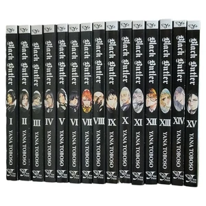 Black Butler Manga Volumes 1-15 English Authentic Yen Press Paperback Books - Picture 1 of 3