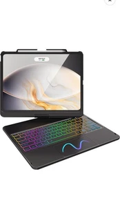 Funda con teclado táctil para iPad Air 13 pulgadas (M3 2025/M2 2024) y iPad Pro 12.9 6... - Imagen 1 de 4