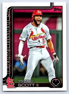 Victor Scott II 2025 Topps Series 2 #551 St. Louis Cardinals Baseball Card - Picture 1 of 2