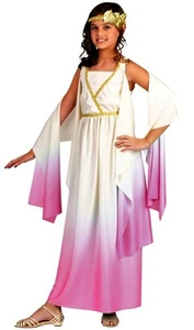 Athena Greek Roman Goddess Toga Dress Up Girl Costume L - Picture 1 of 1