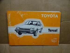 1983 Toyota Tercel Owners Manual original - Picture 1 of 6