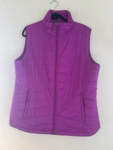 Columbia Omni Heat Vest Magenta 1X Women's Full Zip Quilted Puffer - Picture 1 of 4