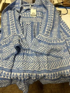 Mudpie Mud Pie Renee Garn färben Kleid blau Medium - Bild 1 von 7