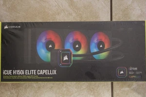 NUEVO Corsair iCUE H150i Elite Capellix 360 mm RGB líquido CPU enfriador - Imagen 1 de 1
