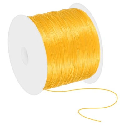 44 Yard Flache Dehnbare Armband String 0,8mm Elastische Schmuck Schnur Gold Ton - Bild 1 von 4