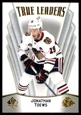 2021-22 SP Authentic True Leaders Jonathan Toews Chicago Blackhawks #TL-6 - Image 1 of 2