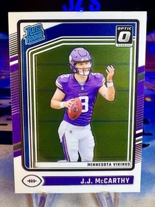 2024 JJ McCarthy Panini Donruss Optic Rated Rookie #235 Minnesota Vikings - Bild 1 von 2