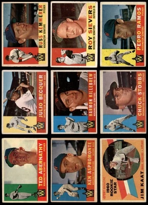 1960 Topps Washington Senators Team Set 2.5 - GD+ 6943208 - Image 1 of 4
