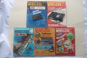Five Practical Wireless Magazines 1972-1975 - Picture 1 of 6