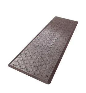 Anti-Ermüdung Standmatten 20" x 60" braun weich gepolstert Schaumstoff schmutzabweisend Teppich - Bild 1 von 8
