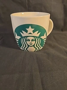 Starbucks 2017 Classic White Green Mermaid Logo Coffee  / SOUP  Mug  14 Fl Oz  - Picture 1 of 10