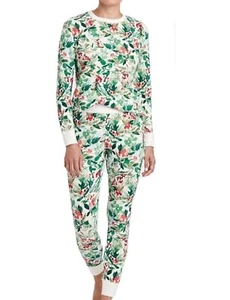 Thermo Pyjama Schlafset Holly Berry weiß Größe XXL - Bild 1 von 2