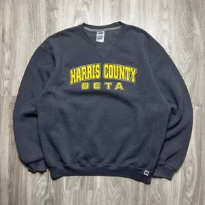 Vintage 90s Russel Athletic Grey Crewneck Sweater - Picture 1 of 6