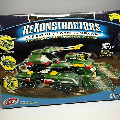 K'NEX ReKonstructors Diesel Firing Missiles Pre-Owned, Sold As Is For Parts - Image 1 of 4
