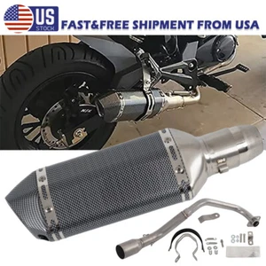 Low Mount Exhaust System Headers Muffler Pipe For Honda Grom MSX 125 2013-2024 ` - Picture 1 of 14