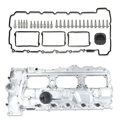 Cubierta de válvula de ALUMINIO con junta y tapa para BMW 135i 335i 535i 640i 740i X3 X5 N55 Foto 1 de 4