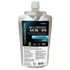 Tracerline R-1234yf/PAG Oil + UV Dye, 5oz Foil Pouch TP42P-5 - Picture 1 of 1